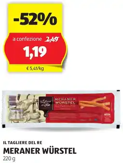 ALDI Il tagliere del re meraner würstel offerta