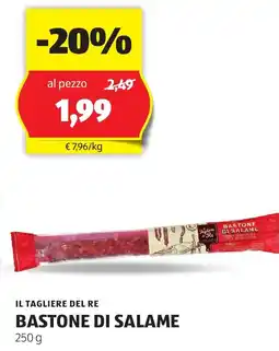ALDI Il tagliere del re bastone di salame offerta