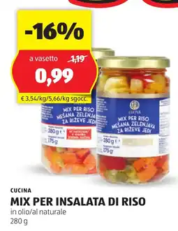 ALDI Cucina mix per insalata di riso offerta