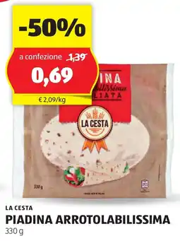 ALDI La cesta piadina arrotolabilissima offerta