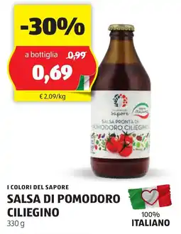 ALDI I colori del sapore salsa di pomodoro ciliegino offerta