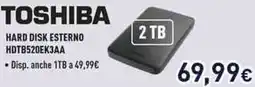 Unieuro TOSHIBA HARD DISK ESTERNO HDTB520EK3AA offerta