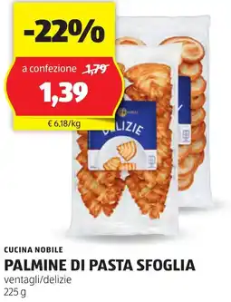 ALDI Cucina nobile palmine di pasta sfoglia offerta