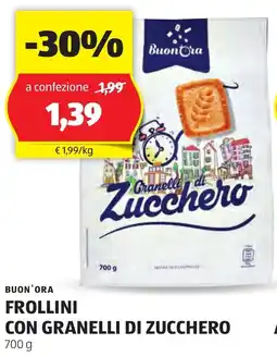 ALDI Buon'ora frollini con granelli di zucchero offerta