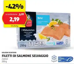 ALDI Golden seafood filetti di salmone selvaggio offerta