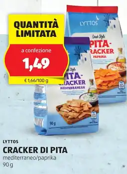 ALDI Lyttos cracker di pita offerta