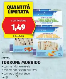 ALDI Lyttos torrone morbido offerta