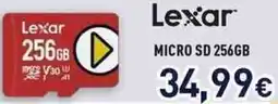 Unieuro Lexar MICRO SD 256GB offerta
