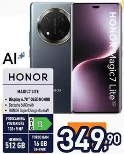 Unieuro HONOR MAGIC7 LITE offerta