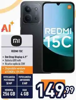 Unieuro REDMI 15C offerta