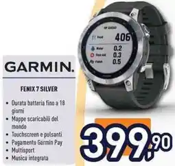Unieuro GARMIN FENIX 7 SILVER offerta