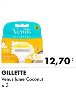 Iper Tosano GILLETTE Venus lame Coconut x 3 offerta