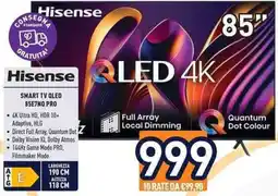 Unieuro Hisense SMART TV QLED 85E7NQ PRO offerta