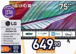 Unieuro LG SMART TV LED 75UR7800675U7 offerta