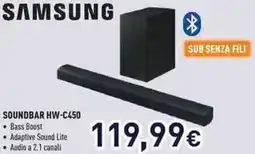 Unieuro SAMSUNG SOUNDBAR HW-C450 offerta