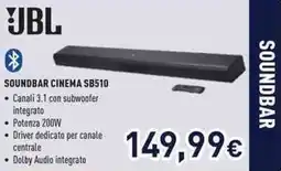 Unieuro JBL SOUNDBAR CINEMA SB510 offerta
