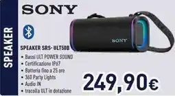 Unieuro SONY SPEAKER SRS-ULT50B offerta