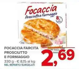 Todis Focaccia farcita prosciutto e formaggio offerta
