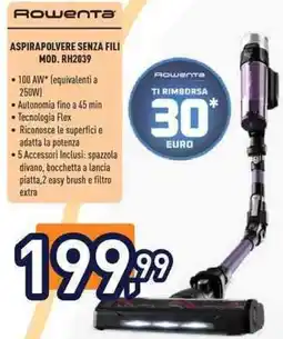 Unieuro Rоwеntа ASPIRAPOLVERE SENZA FILI MOD. RH2039 offerta