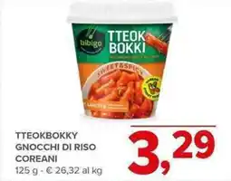 Todis Tteokbokky gnocchi di riso coreani offerta