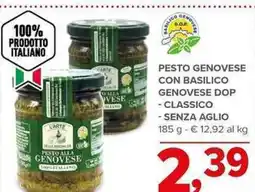 Todis Pesto genovese con basilico genovese dop classico senza aglio offerta
