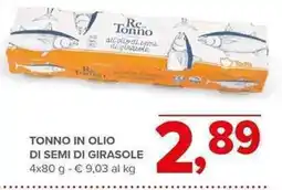 Todis Tonno in olio di semi di girasole offerta