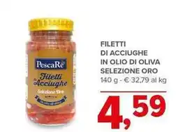 Todis Filetti di acciughe in olio di oliva selezione oro offerta