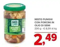 Todis Misto funghi con porcini in olio di semi offerta