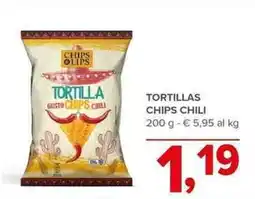 Todis Tortillas chips chili offerta