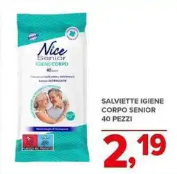 Todis Salviette igiene corpo senior 40 pezzi offerta