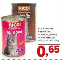 Todis Bocconcini per gatto con salmone con vitello offerta