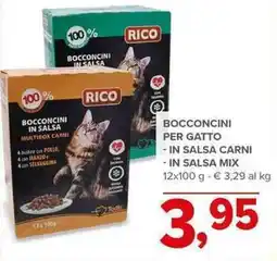 Todis Bocconcini per gatto in salsa carni in salsa mix offerta