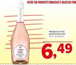 Todis Prosecco doc rosè extra dry offerta