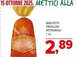 Todis Biscotti frollini integrali offerta