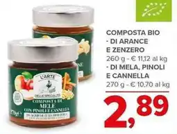Todis Composta bio di arance e zenzero di mela, pinoli e cannella offerta