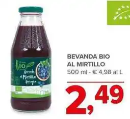 Todis Bevanda bio al mirtillo offerta