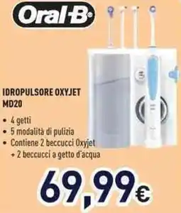 Unieuro Oral-B IDROPULSORE OXYJET MD20 offerta
