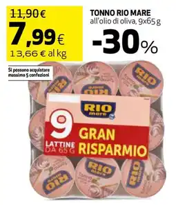 Coop Tonno RIO MARE offerta