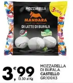 Despar Mozzarella di bufala castello MANDARA offerta