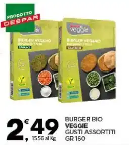 Despar Burger bio veggie gusti assortiti offerta