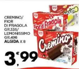 Despar Cremino/ fior di fragola / lemonissimo ALGIDA X 8 offerta