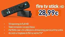 Unieuro fire tv stick HD offerta