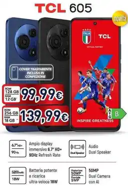 Unieuro TCL 605 offerta