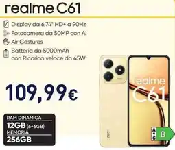 Unieuro realme C61 offerta