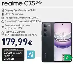 Unieuro realme C75 5G offerta