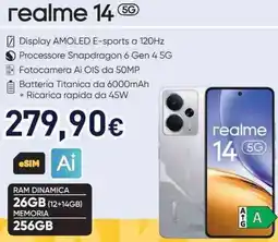 Unieuro realme 14 5G offerta