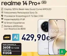 Unieuro realme 14 Pro+ 5G offerta