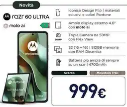 Unieuro Novità razr 60 ULTRA offerta