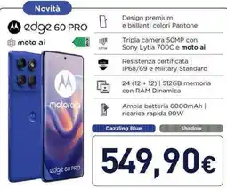 Unieuro Novità edge 60 PRO offerta