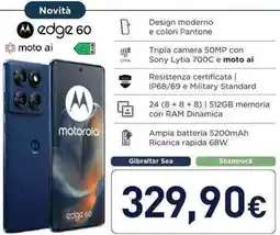 Unieuro Novità edge 60 offerta